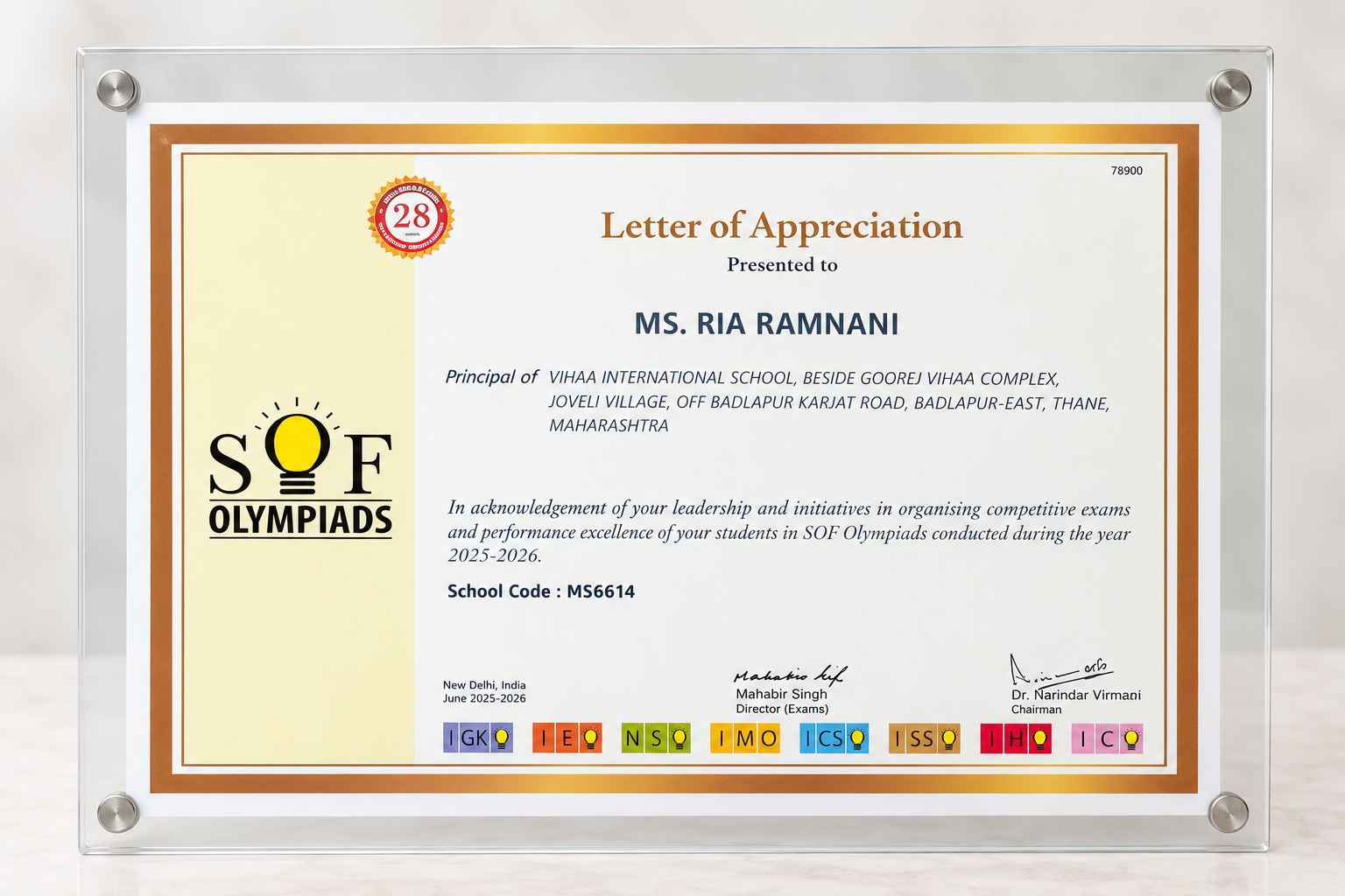 SOF Appreciation 2025-26