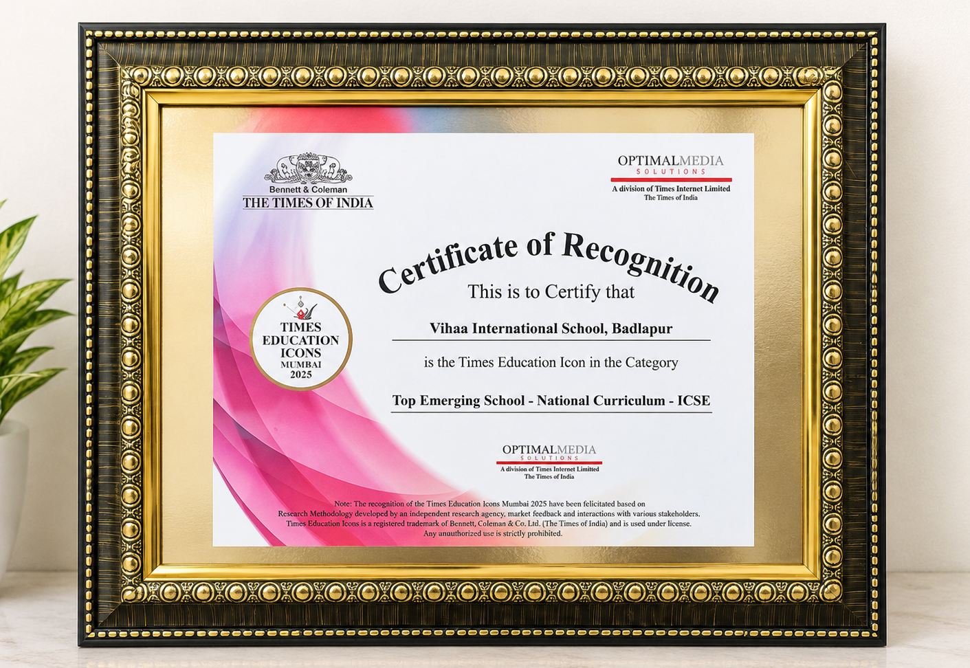 Top Emerging School- National Curriculam-icse 2025